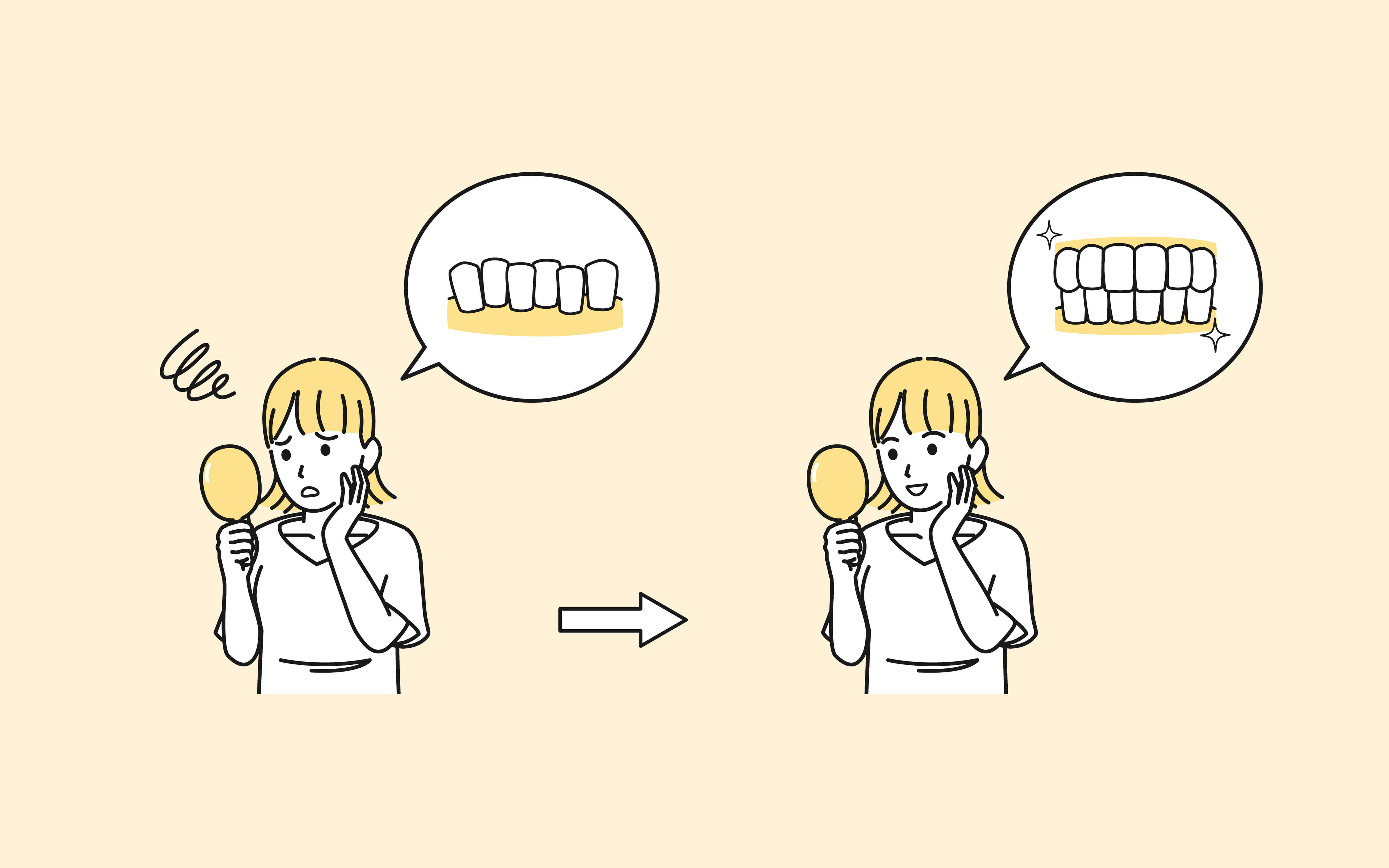 永久歯が悪い方向に生える可能性が減少